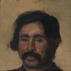Fragmento de un estudio de cabeza de un gitano